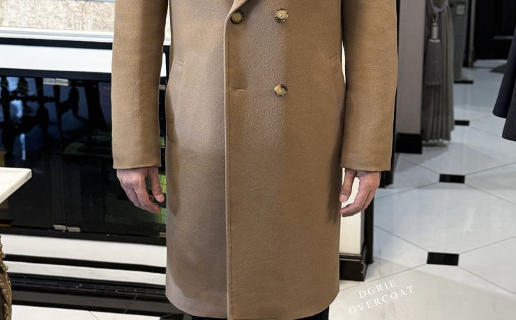 ตัดเสื้อโค้ท DGRIE Bespoke Camel Lambswool Overcoat