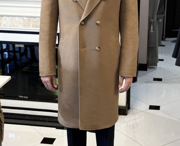 ตัดเสื้อโค้ท DGRIE Bespoke Camel Lambswool Overcoat