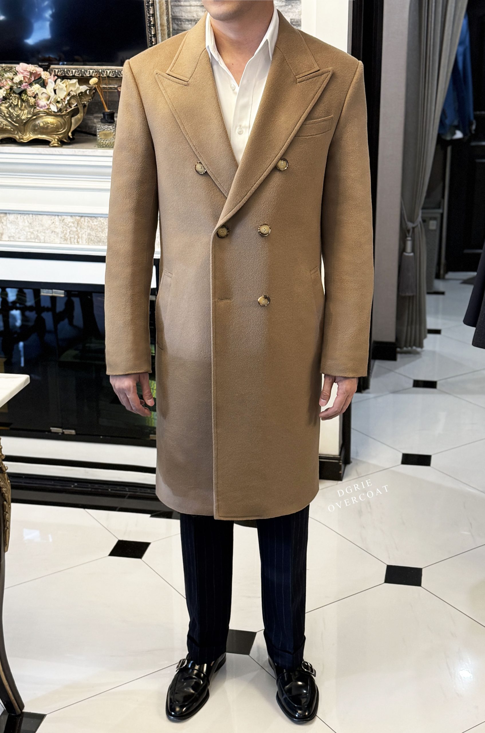 ตัดเสื้อโค้ท DGRIE Bespoke Camel Lambswool Overcoat 5 ตัดเสื้อโค้ท DGRIE Bespoke Camel Lambswool Overcoat