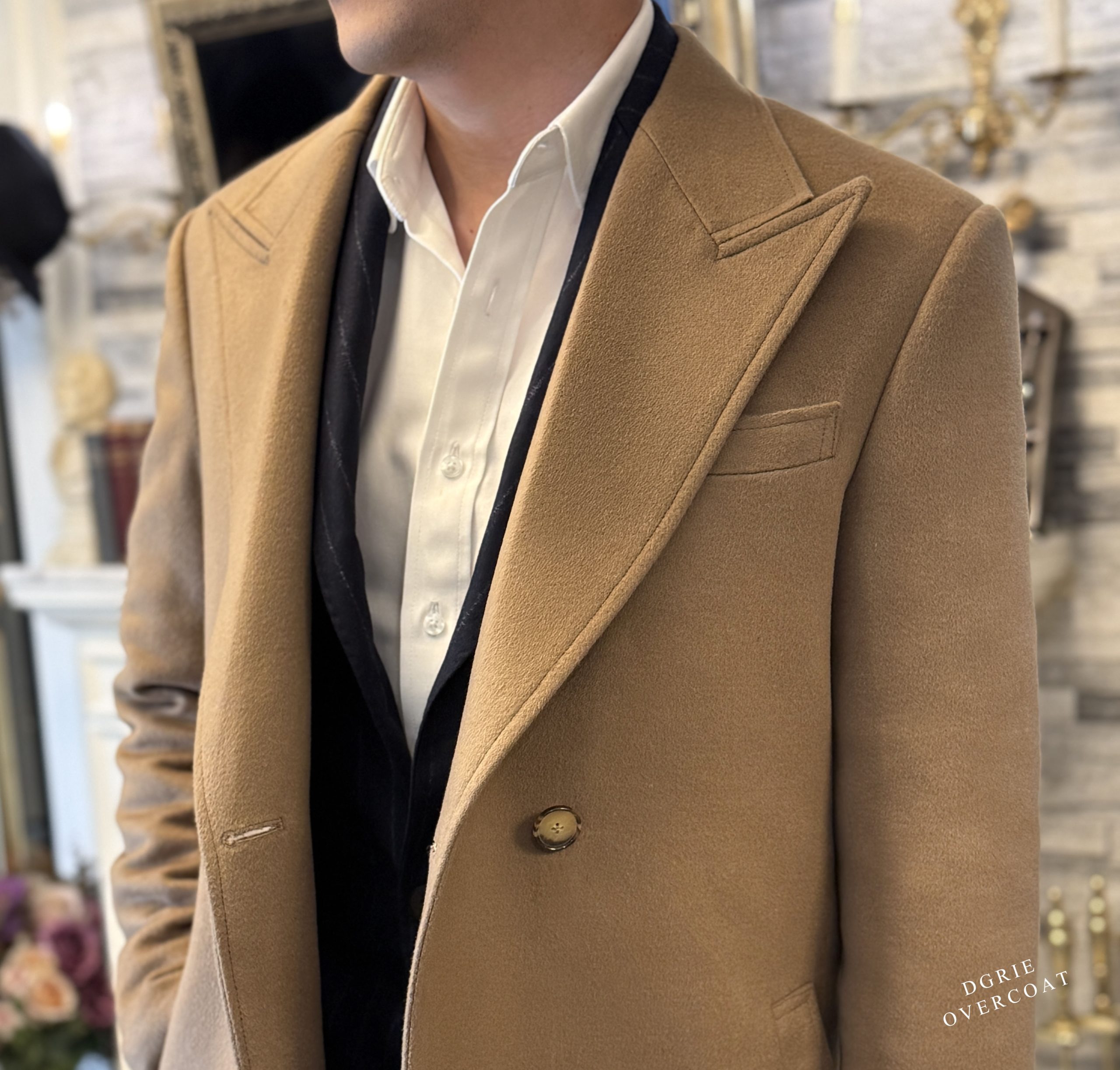 ตัดเสื้อโค้ท DGRIE Bespoke Camel Lambswool Overcoat 3 ตัดเสื้อโค้ท DGRIE Bespoke Camel Lambswool Overcoat