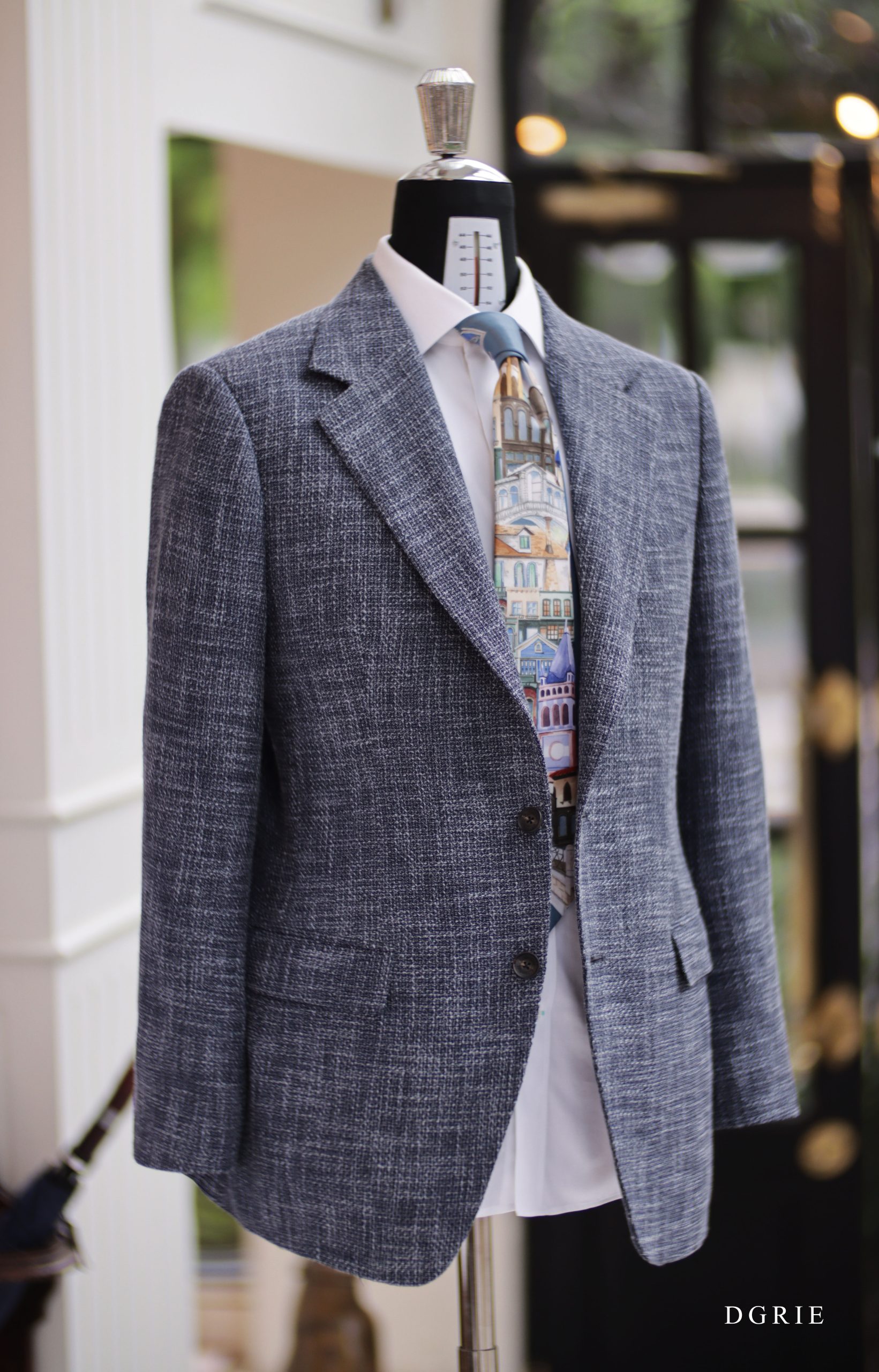 DGRIE - ตัดสูท Classic Melange Wool Linen Silk Jacket 7 DGRIE - ตัดสูท Classic Melange Wool Linen Silk Jacket