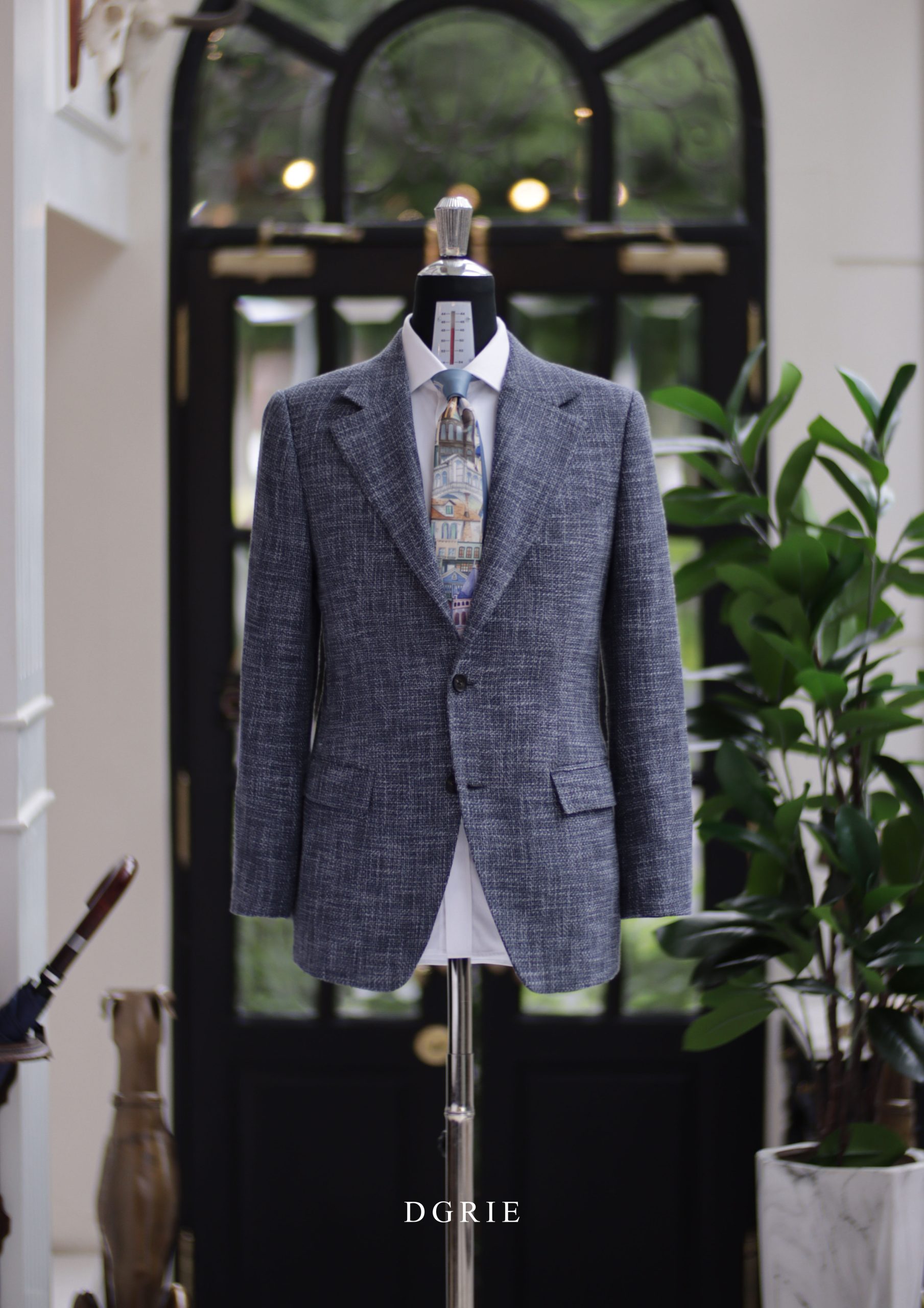 DGRIE - ตัดสูท Classic Melange Wool Linen Silk Jacket 4 DGRIE - ตัดสูท Classic Melange Wool Linen Silk Jacket