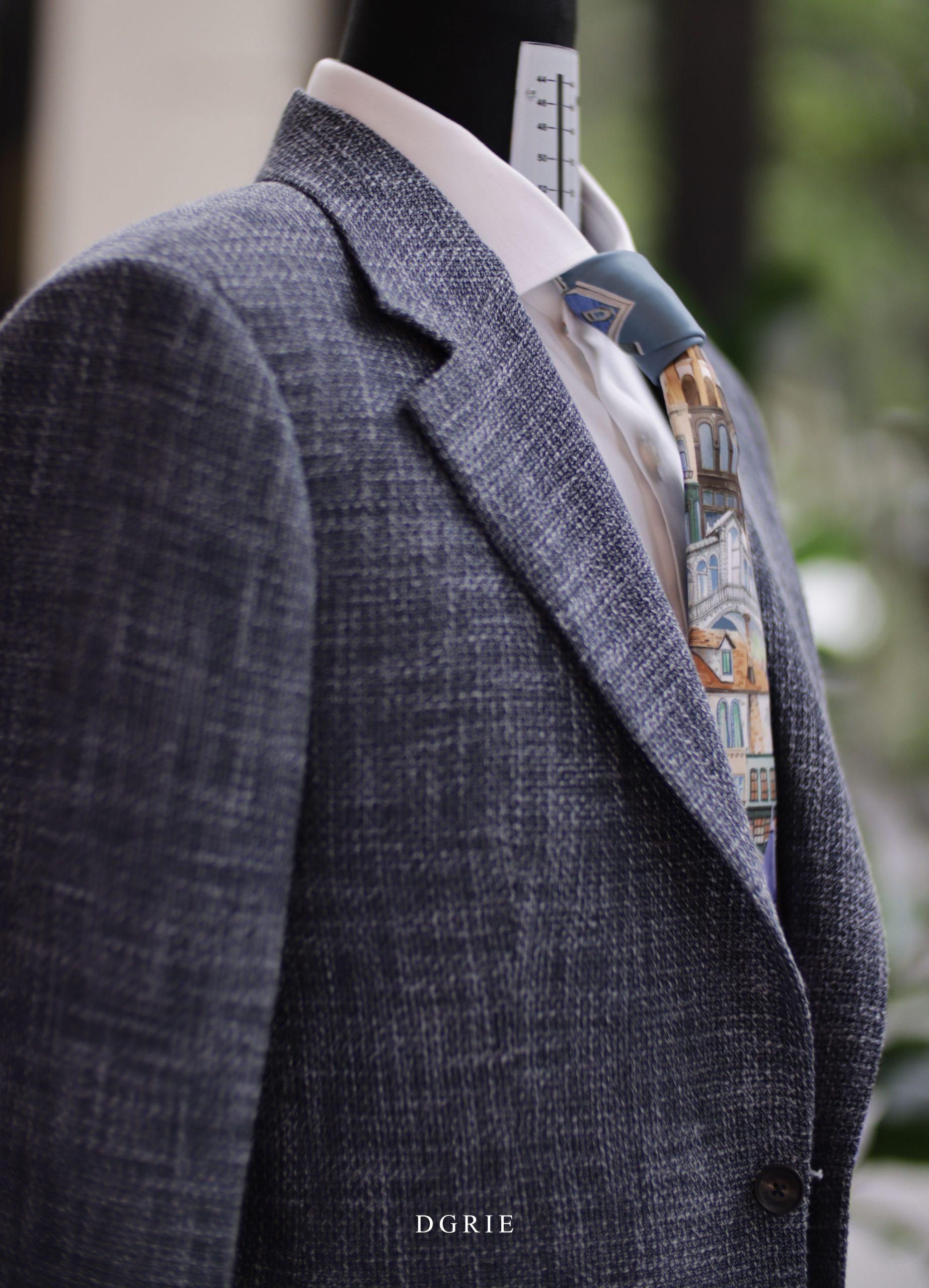 DGRIE - ตัดสูท Classic Melange Wool Linen Silk Jacket 5 DGRIE - ตัดสูท Classic Melange Wool Linen Silk Jacket