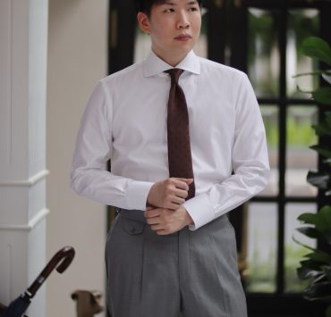 DGRIE - ตัดเสื้อเชิ้ต Classic White Oxford Cutaway Shirt