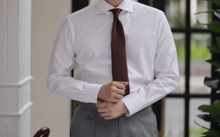DGRIE - ตัดเสื้อเชิ้ต Classic White Oxford Cutaway Shirt 67 DGRIE - ตัดเสื้อเชิ้ต Classic White Oxford Cutaway Shirt