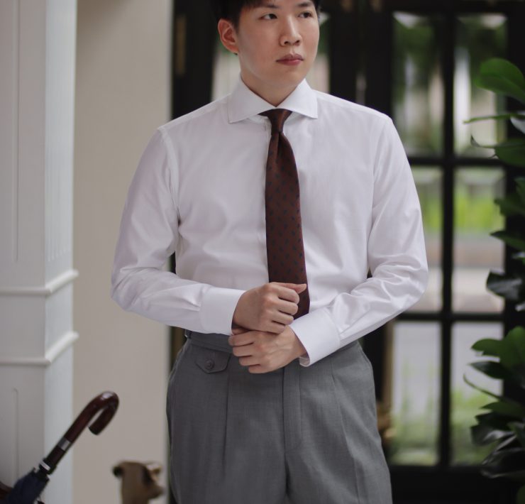 DGRIE - ตัดเสื้อเชิ้ต Classic White Oxford Cutaway Shirt 11 DGRIE - ตัดเสื้อเชิ้ต Classic White Oxford Cutaway Shirt