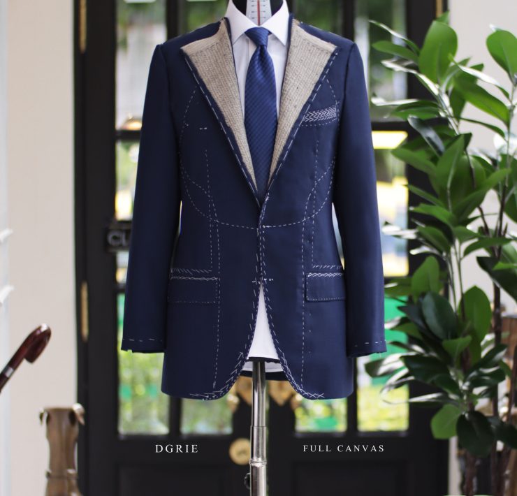 DGRIE Fitting Navy High Twist Full Canvas Suit 4 DGRIE Fitting Navy High Twist Full Canvas Suit