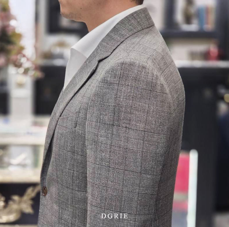DGRIE - Lightweight High-Twist Check Tailored Jacket 6 DGRIE - Lightweight High-Twist Check Tailored Jacket