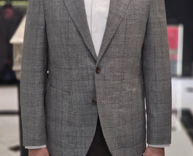 DGRIE - Lightweight High-Twist Check Tailored Jacket