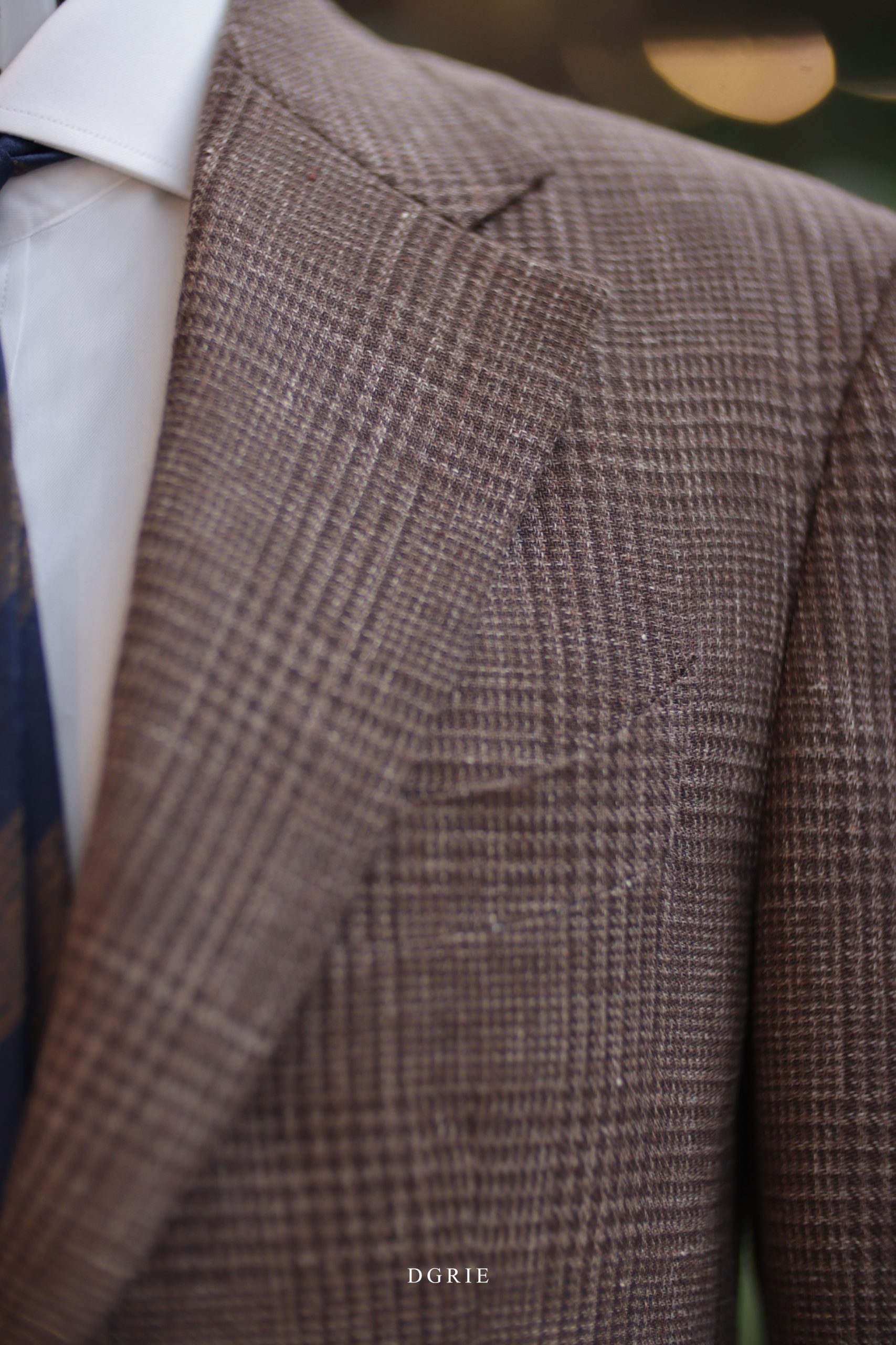DGRIE – Paladino Natural Brown Linen Prince of Wales Check Suit 5 DGRIE – Paladino Natural Brown Linen Prince of Wales Check Suit
