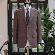 DGRIE – Paladino Natural Brown Linen Prince of Wales Check Suit