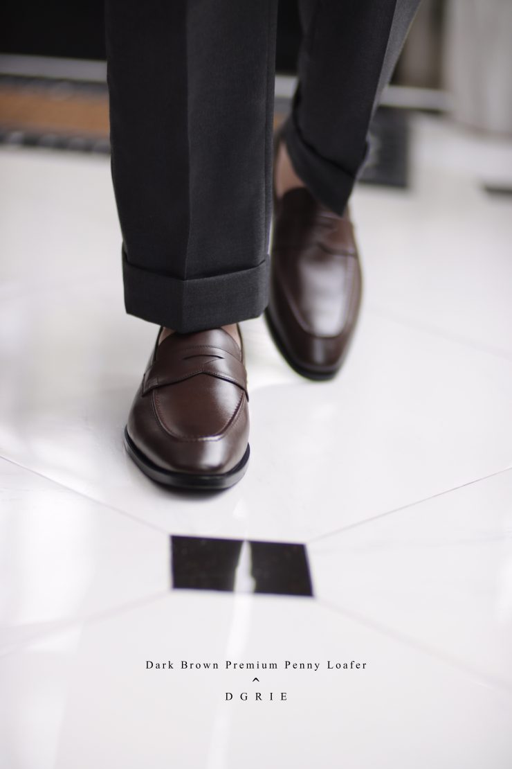 DGRIE – Premium Penny Loafer (Dark Brown) รองเท้าเพนนีโลฟเฟอร์