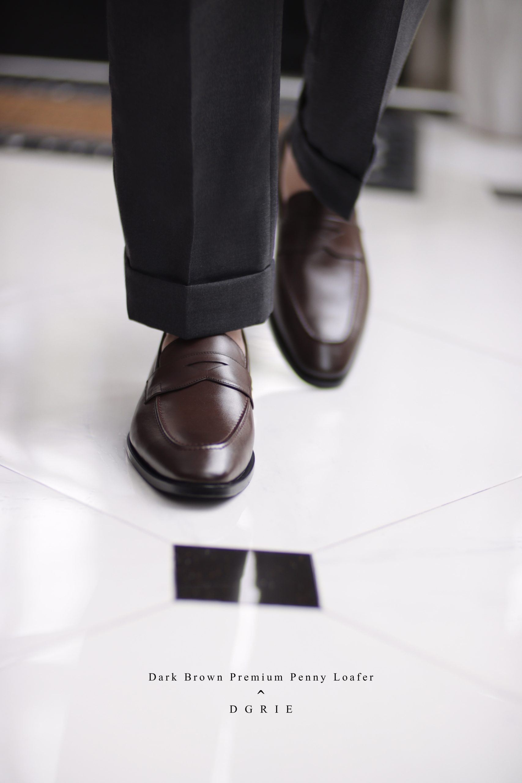 DGRIE – Premium Penny Loafer (Dark Brown) รองเท้าเพนนีโลฟเฟอร์