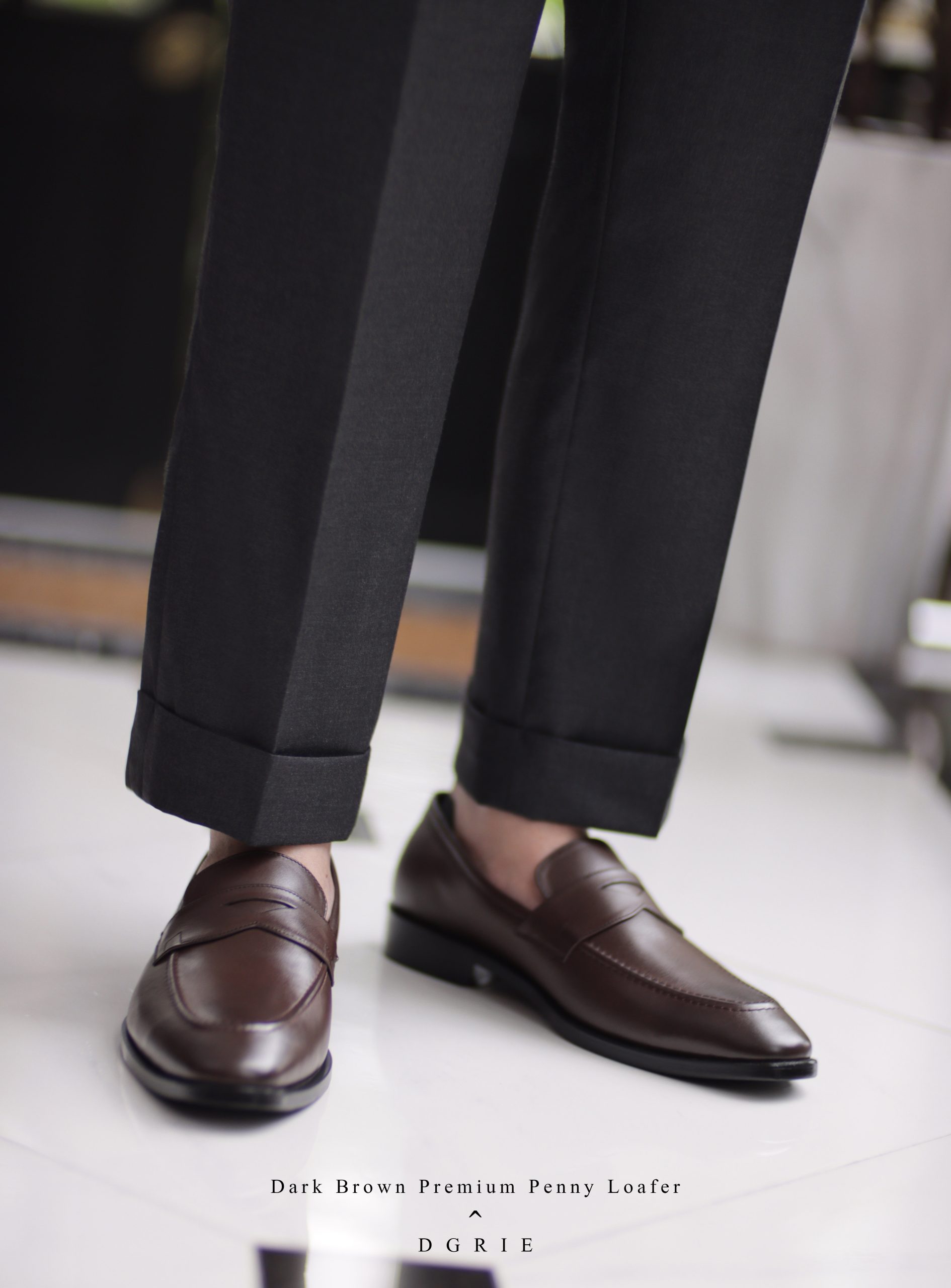 DGRIE – Premium Penny Loafer (Dark Brown) รองเท้าเพนนีโลฟเฟอร์ 4 DGRIE – Premium Penny Loafer (Dark Brown) รองเท้าเพนนีโลฟเฟอร์