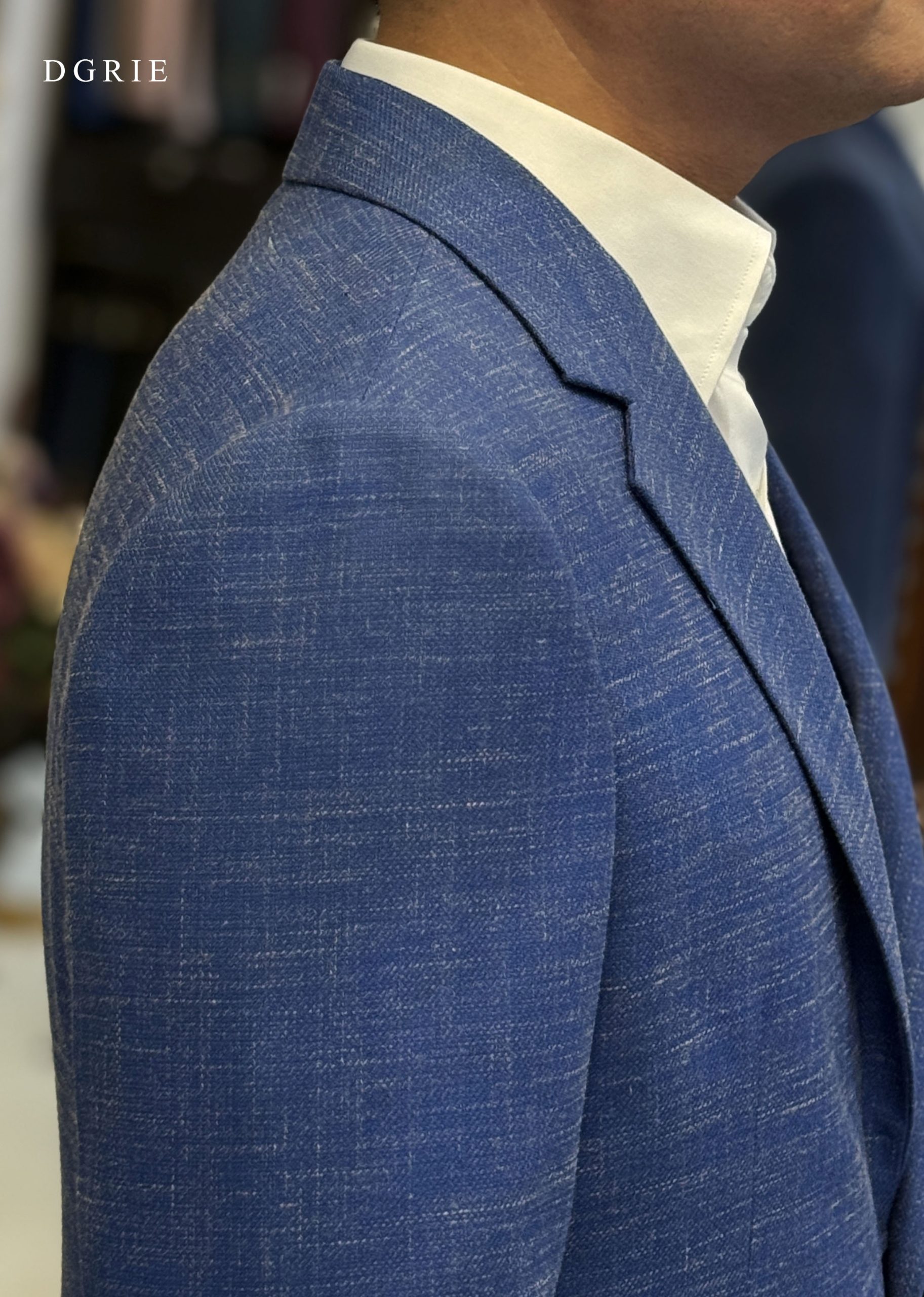 DGRIE - ตัดสูท The Summer Linen Blazer in Ocean Blue