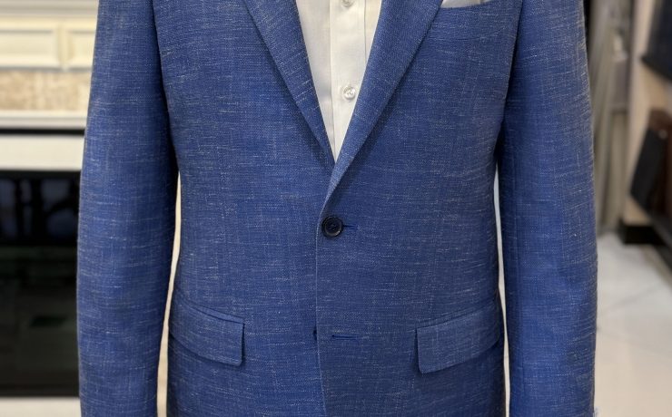 DGRIE - ตัดสูท The Summer Linen Blazer in Ocean Blue