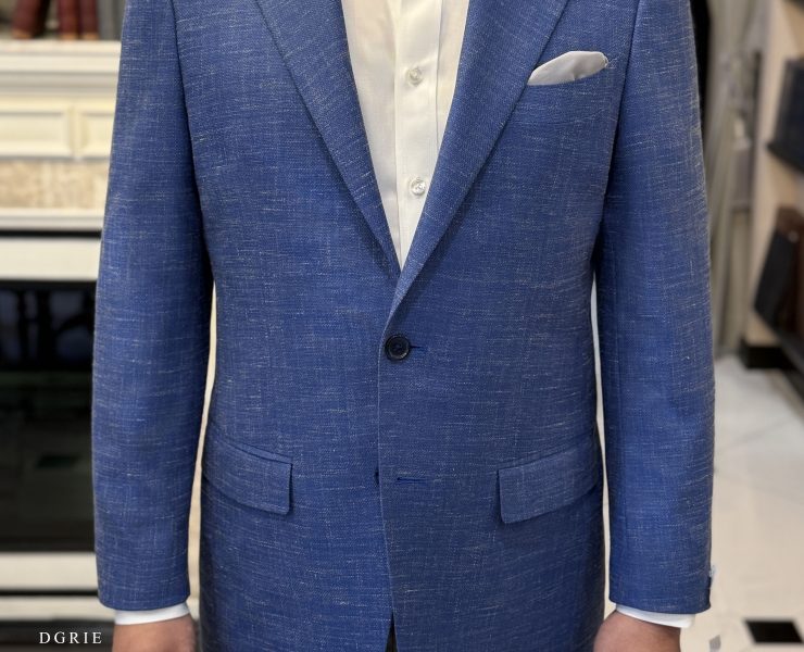DGRIE - ตัดสูท The Summer Linen Blazer in Ocean Blue