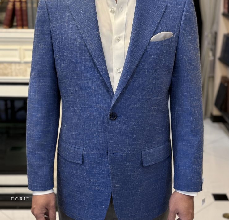 DGRIE - ตัดสูท The Summer Linen Blazer in Ocean Blue 5 DGRIE - ตัดสูท The Summer Linen Blazer in Ocean Blue