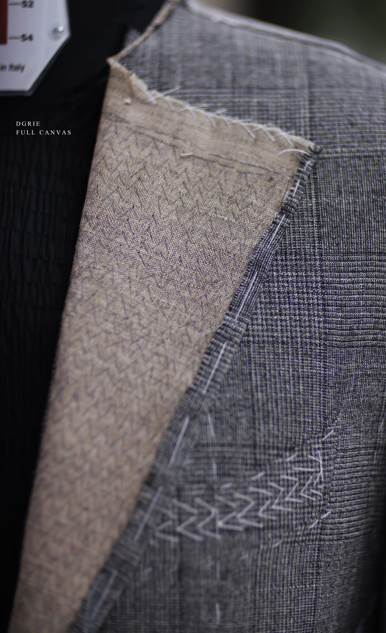 Fitting - Grey Check High Twist & High Notch Lapel Full Canvas Suits 3 Fitting - Grey Check High Twist & High Notch Lapel Full Canvas Suits