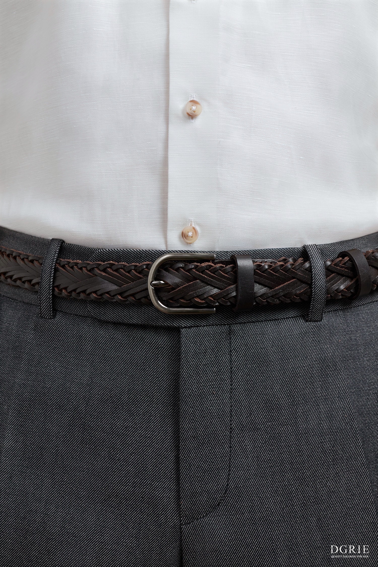เข็มขัด The Portofino Black Woven Belt - DGRIE 6 เข็มขัด The Portofino Black Woven Belt - DGRIE