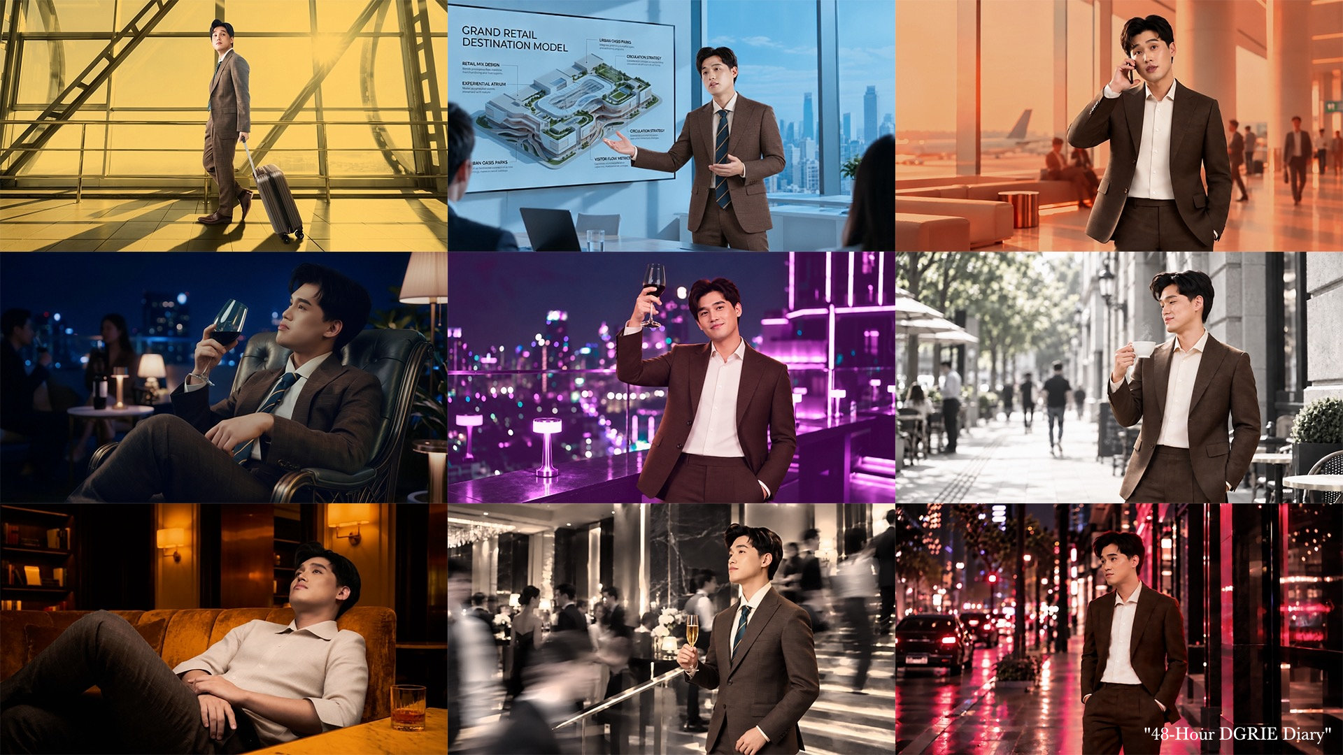 “48-Hour DGRIE Diary” (สูทเดียว ไม่เปลี่ยน ไม่มีเอาท์)