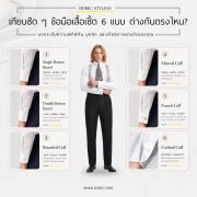 A Deep Dive into 6 Shirt Cuff Styles - เจาะลึกข้อมือเสื้อเชิ้ต 6 แบบ ต่างกันอย่างไร?
