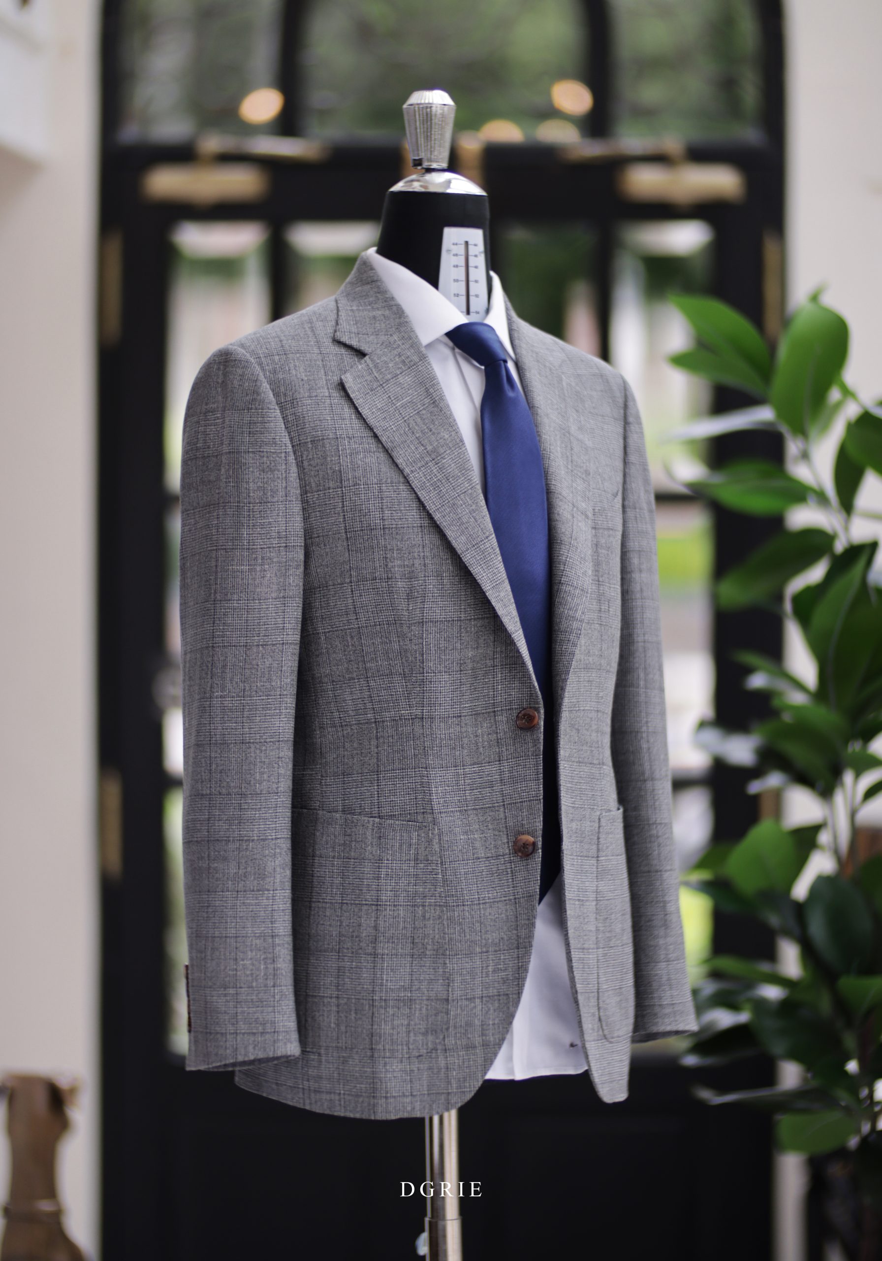 DGRIE - Classic Light Grey Plaid Suit in Loro Piana Summertime 5 DGRIE - Classic Light Grey Plaid Suit in Loro Piana 'Summertime'
