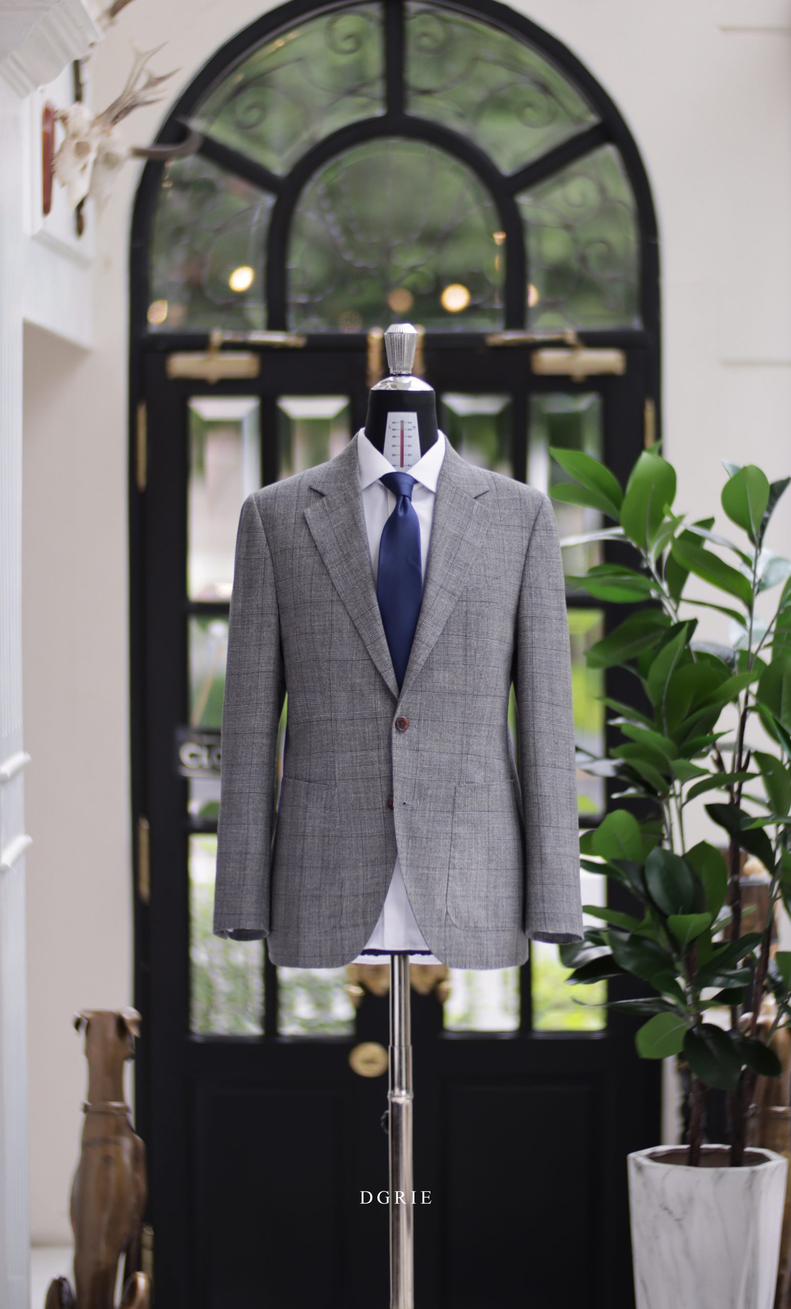 DGRIE - Classic Light Grey Plaid Suit in Loro Piana Summertime 6 DGRIE - Classic Light Grey Plaid Suit in Loro Piana 'Summertime'