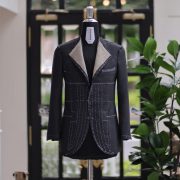 DGRIE - Fitting Full Canvas Grey Suits ตัดสูทหางม้า