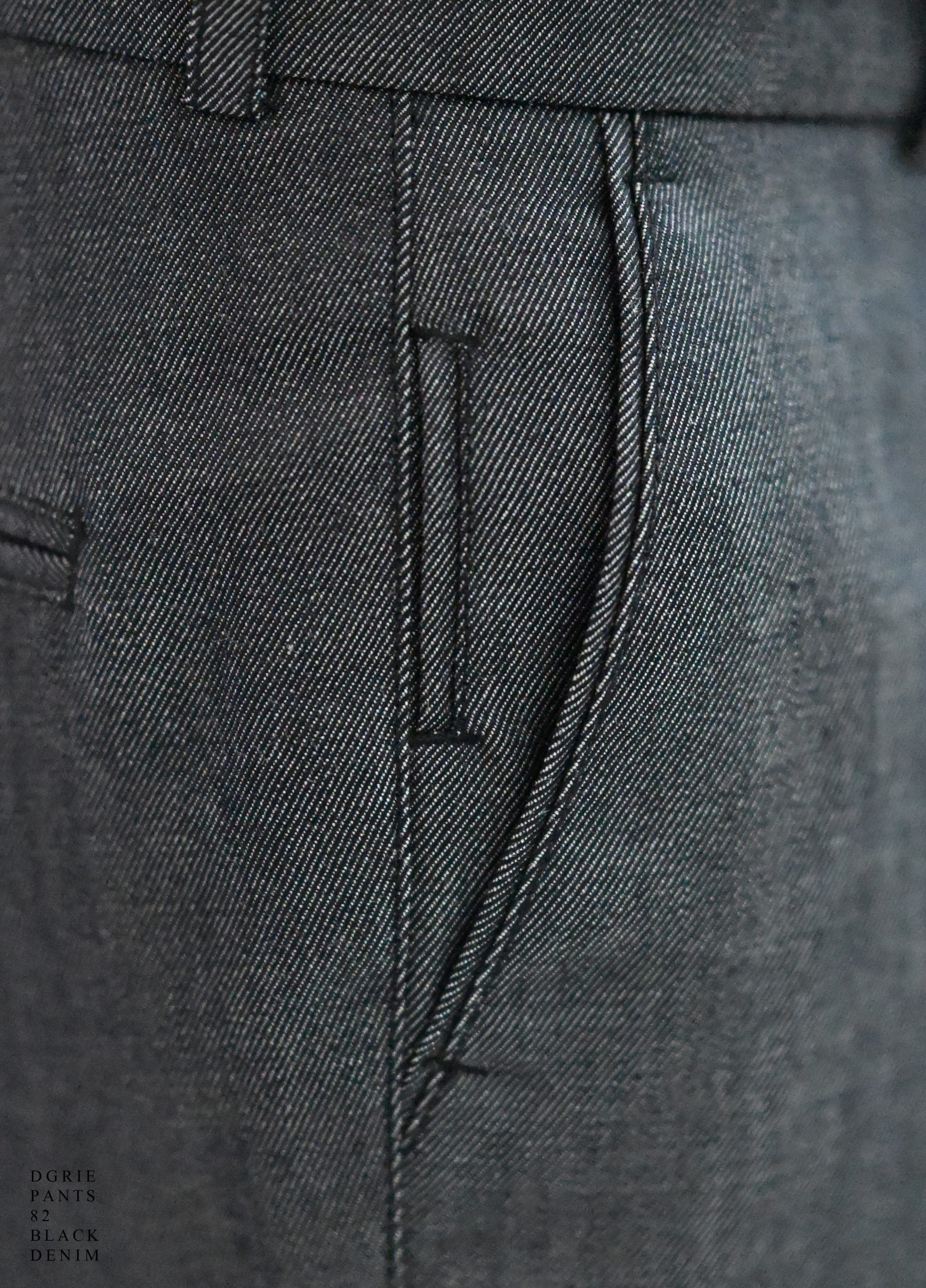 DGRIE PANTS 82 - BLACK DENIM ตัดกางเกงยีนส์สีเทาดำ 6 DGRIE PANTS 82 - BLACK DENIM ตัดกางเกงยีนส์สีเทาดำ