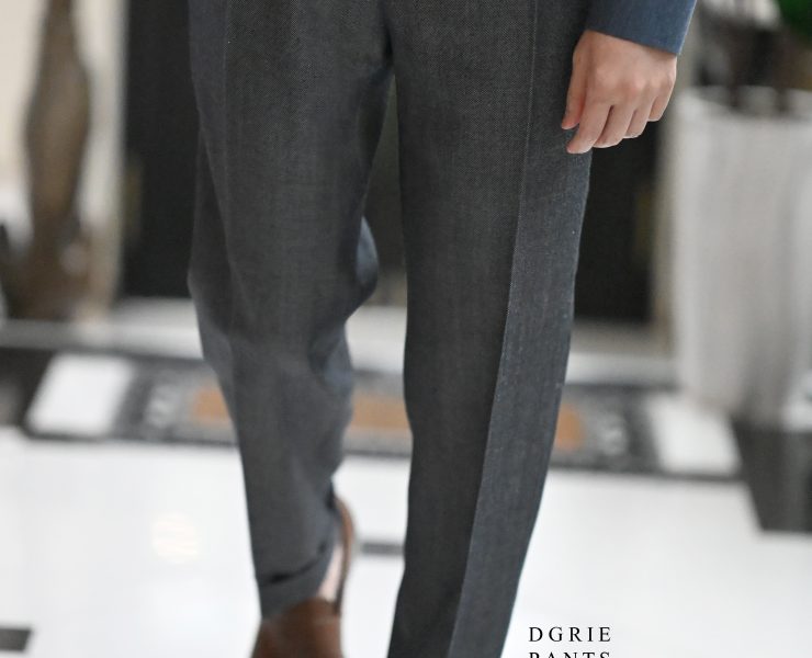 DGRIE PANTS 82 - BLACK DENIM ตัดกางเกงยีนส์สีเทาดำ