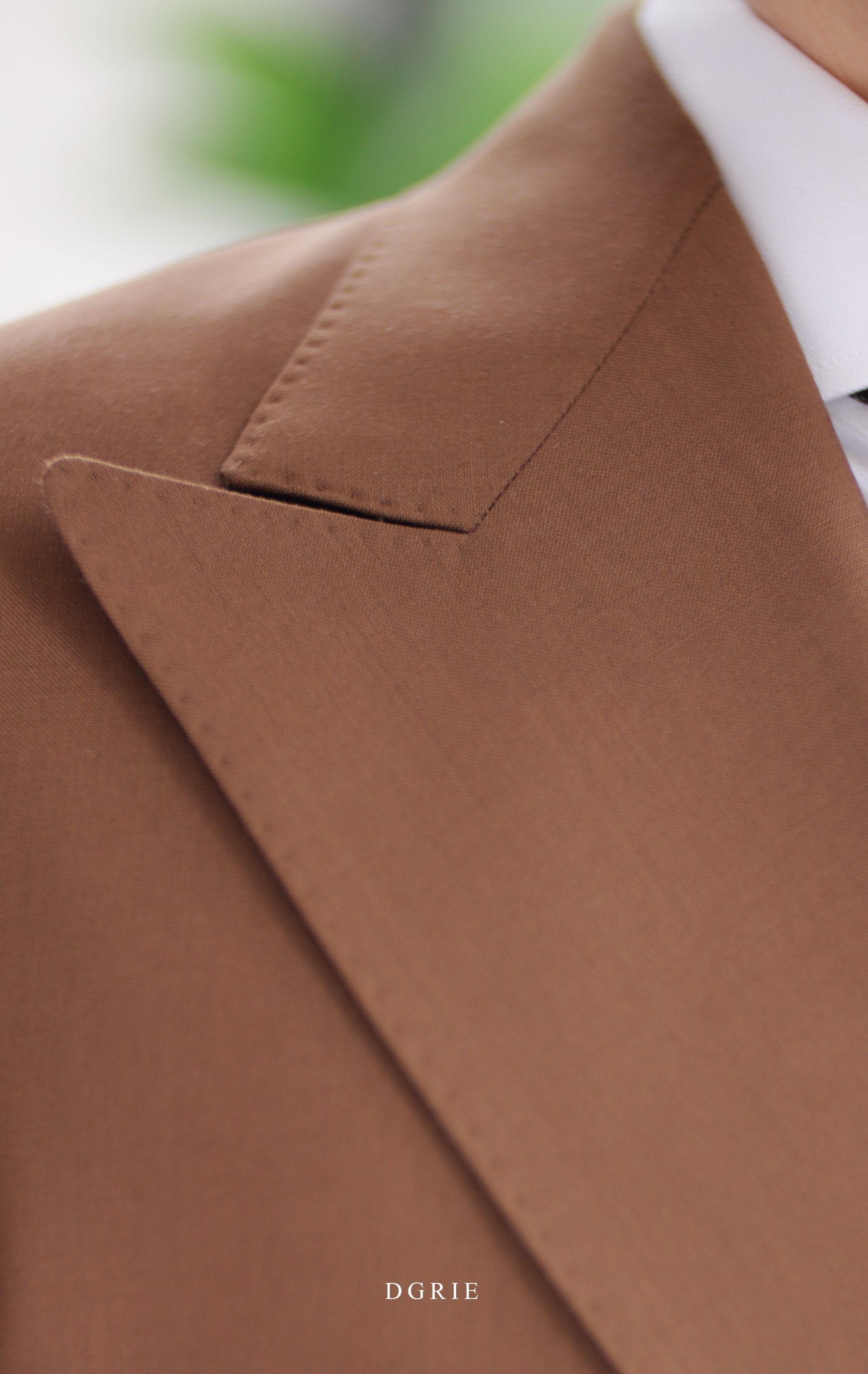 DGRIE The High-Twist Double Breasted Warm Brown Jacket Suits