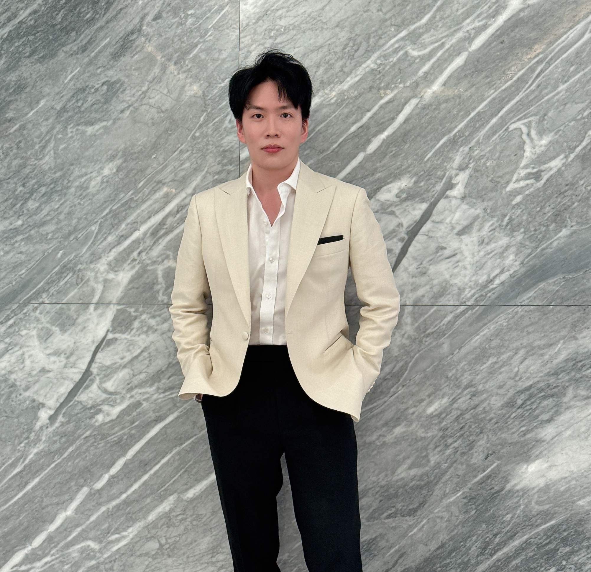 Ivory White Wool-Silk-Linen Jacket - Bangkok International Fashion Week 2026 6 Ivory White Wool-Silk-Linen Jacket - Bangkok International Fashion Week 2026