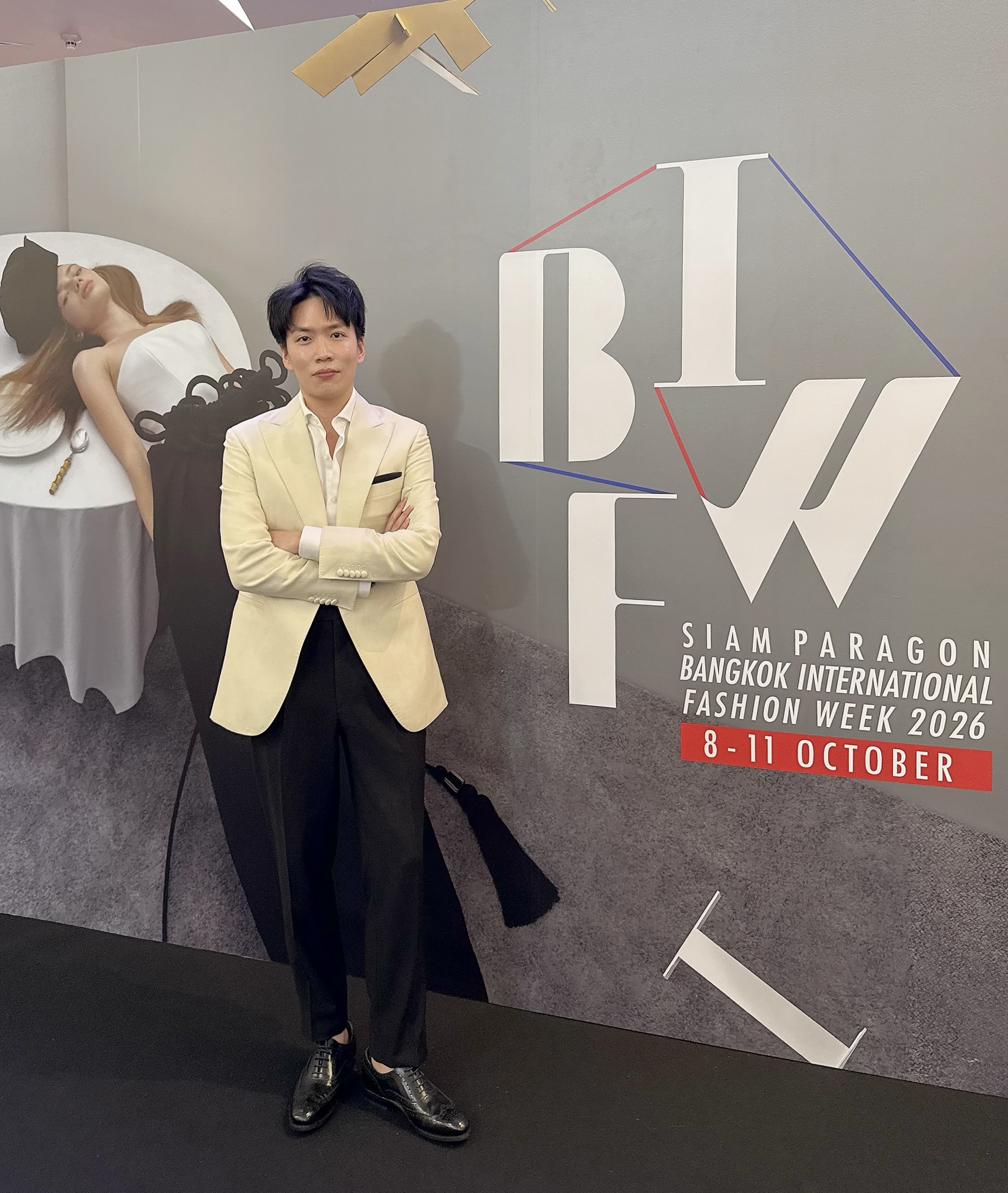 Ivory White Wool-Silk-Linen Jacket - Bangkok International Fashion Week 2026 7 Ivory White Wool-Silk-Linen Jacket - Bangkok International Fashion Week 2026