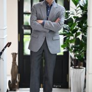 The Classic Grey Flex Sport Jacket by Huddersfield Fine Worsteds (Made in Italy)