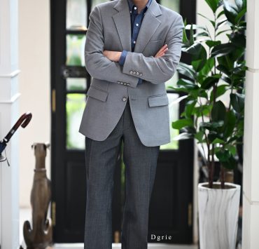 The Classic Grey Flex Sport Jacket by Huddersfield Fine Worsteds (Made in Italy)