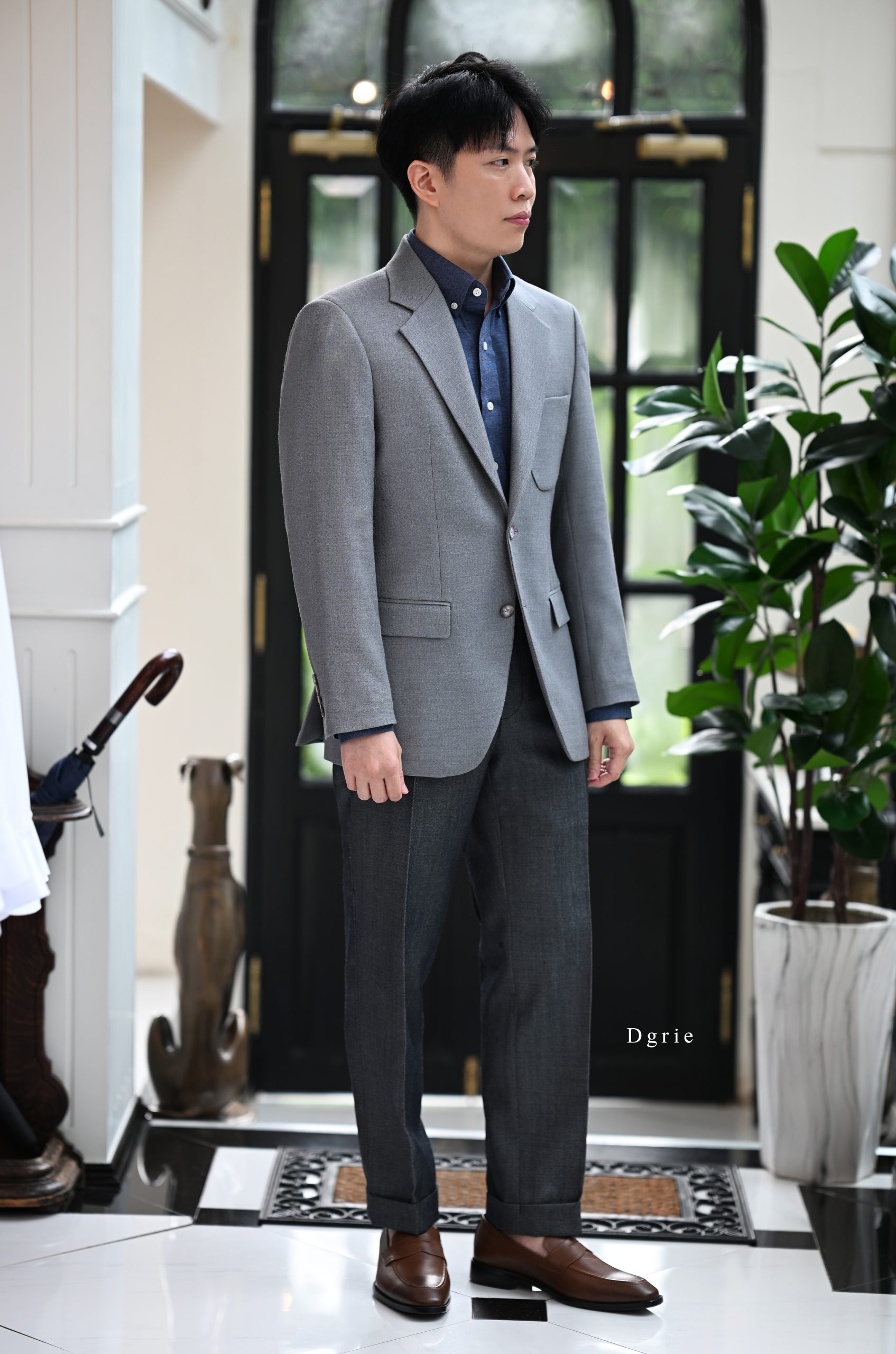 The Classic Grey Flex Sport Jacket by Huddersfield Fine Worsteds (Made in Italy) 8 The Classic Grey Flex Sport Jacket by Huddersfield Fine Worsteds (Made in Italy)