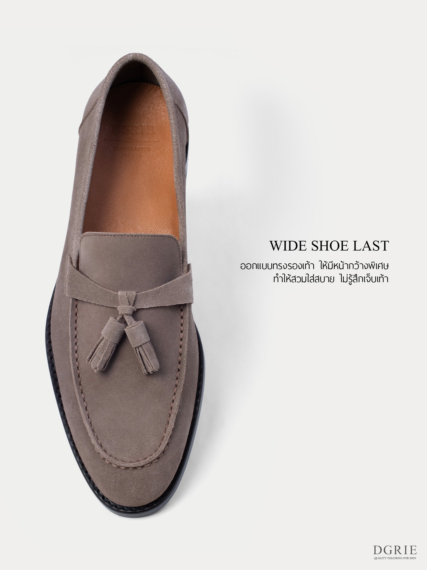The Sorrento Ash Grey Tassel Loafers — DGRIE 10 The Sorrento Ash Grey Tassel Loafers — DGRIE