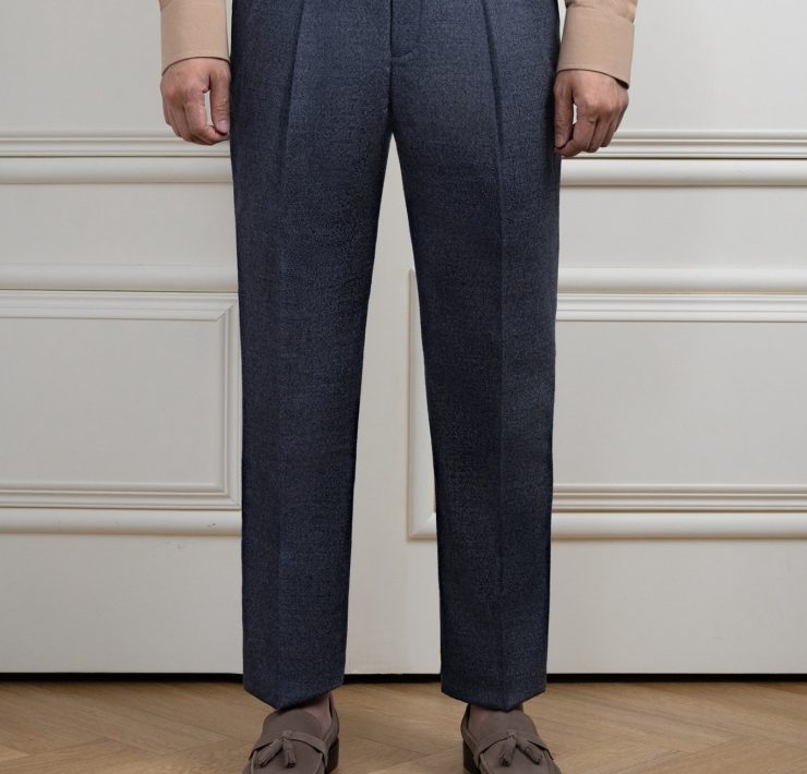 กางเกงผ้าวูล The Slate Blue Pleated Stretch Flannel Pants 17 กางเกงผ้าวูล The Slate Blue Pleated Stretch Flannel Pants