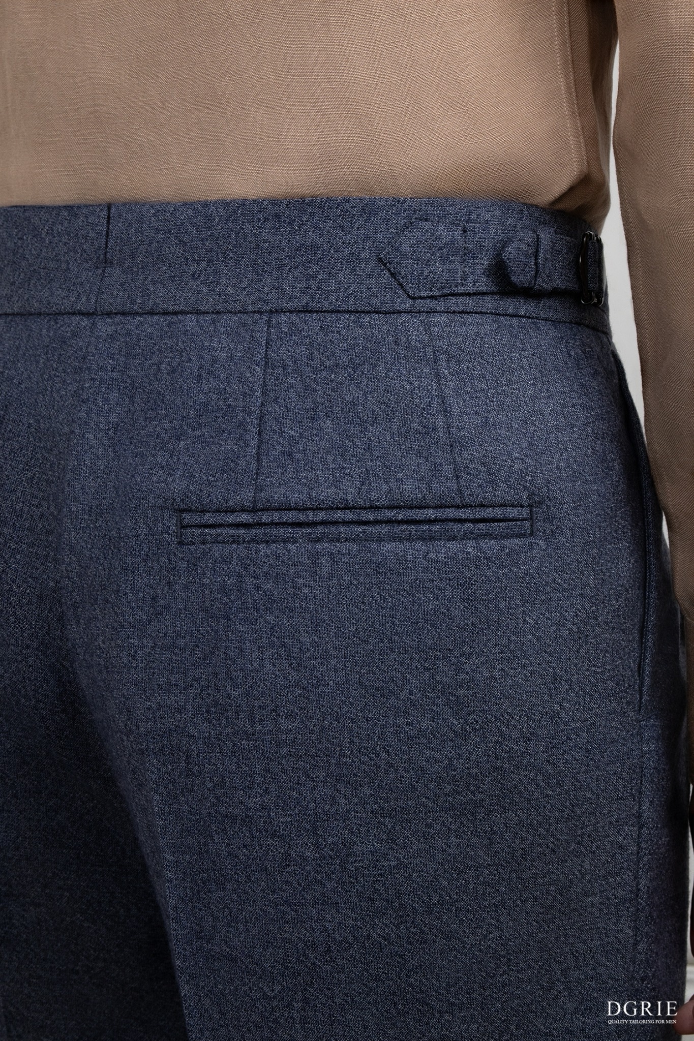 กางเกงผ้าวูล The Slate Blue Pleated Stretch Flannel Pants 6 กางเกงผ้าวูล The Slate Blue Pleated Stretch Flannel Pants