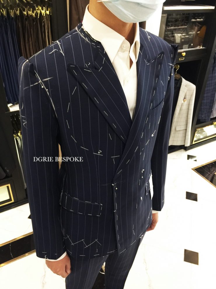 Fitting: Double Breasted PinStripe Suits, ร้านตัดสูท 21 ร้านตัดสูท