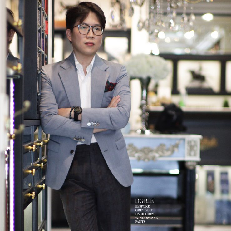 DGRIE GREY & BROWN SUIT: ตัดสูทสีเทา กางเกงลายตาราง 11 dgrie grey brown suit dgrie 4