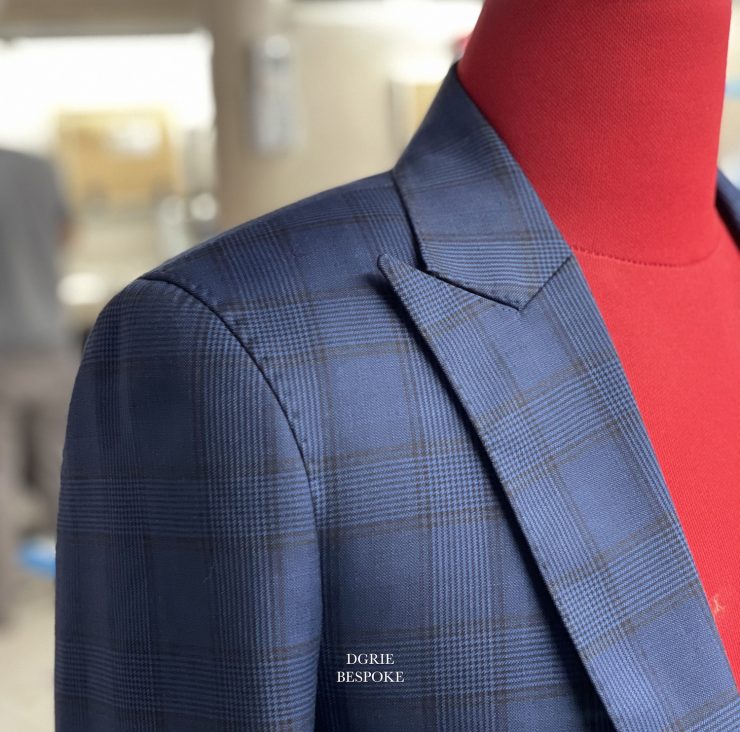 DGRIE GREY&WINDOW NAVY: ร้านตัดสูทตัดสูทสีเทาและน้ำเงินลายตาราง 6 dgrie greywindow navy dgrie 1