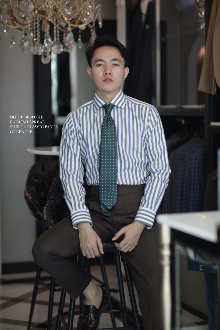 DGRIE SHIRT & PANTS: ตัดเชิ้ต-กางเกง 3 โทนสีง่ายๆที่ใครใส่ก็ดูดี 16 dgrie pinstripe shirt pants dgrie 8