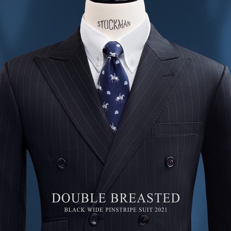 double breasted black wide pinstripe suit 2021 dgrie 6