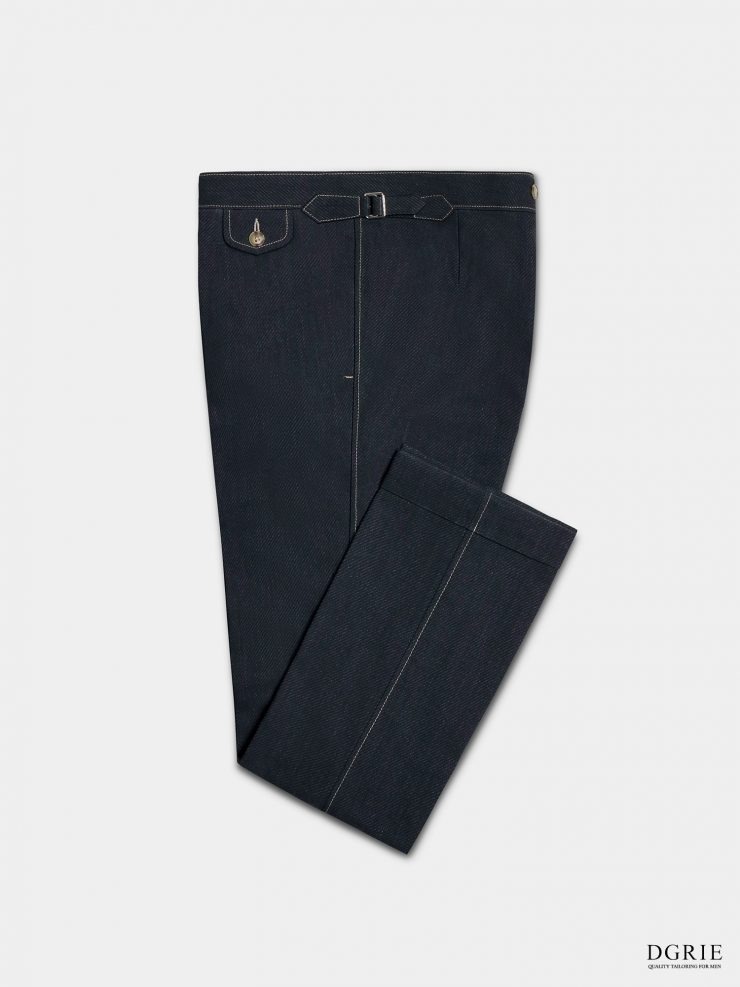 dgrie tanos dark navy wool denim pants dgrie 5