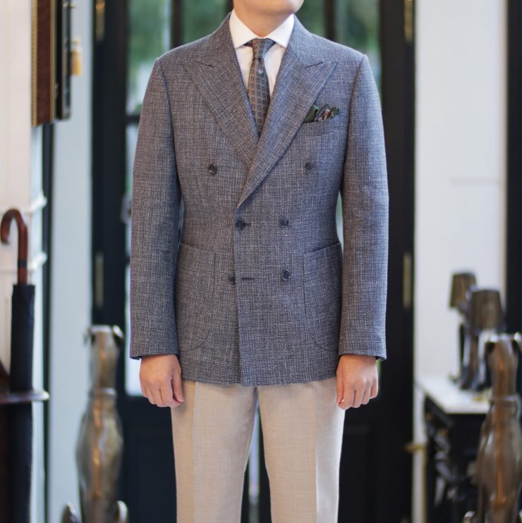 linen silk double breasted suit dgrie 5