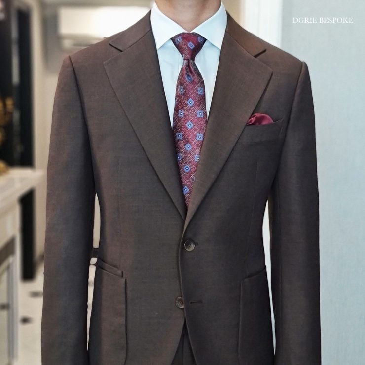 ตัดสูทสีน้ำตาล สไตล์คลาสสิค Dark Brown Classic Suits 21 dark brown classic suits dgrie 1