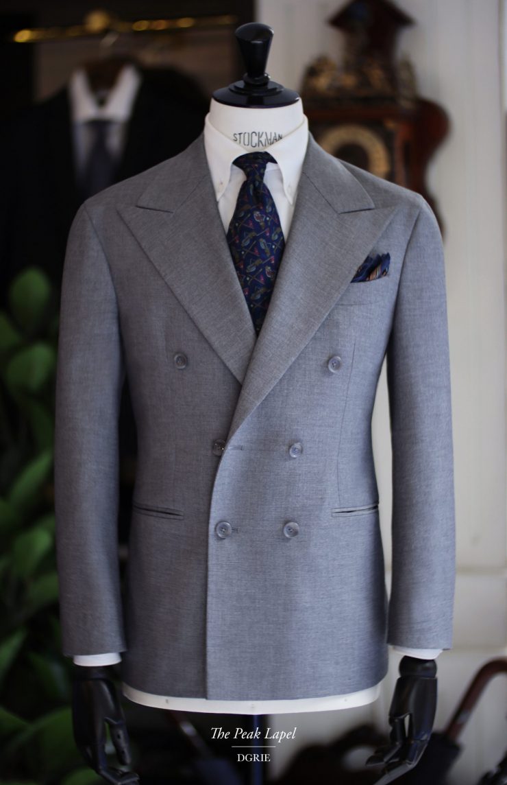 ตัดสูทวินเทจ สีเทา DGRIE Classic Peak Lapel Suits 16 IMG 3436 copy