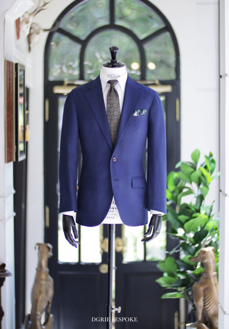 ร้านตัดสูท ตัดสูทสีน้ำเงิน DGRIE ITALY NAVY HOPSACK HALF LINING 4 ร้านตัดสูท ตัดสูทสีน้ำเงิน DGRIE ITALY NAVY HOPSACK HALF LINING
